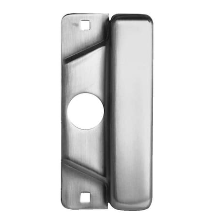 Don-Jo 3-1/2" x 8" Blank Latch Protector Plate for Electric Strike with EBF Fasteners ELP208PEBFSL